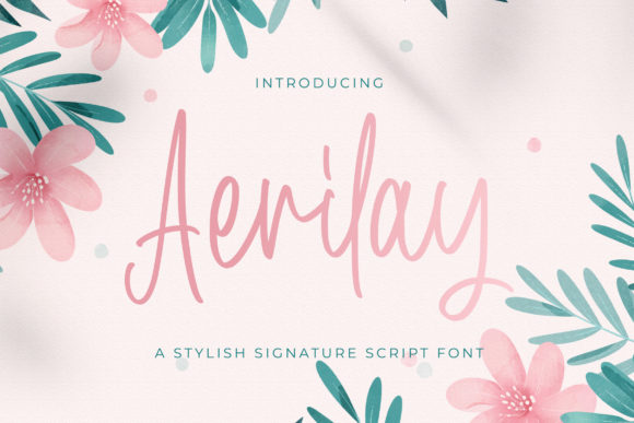 Aerilay: A Delicate and Elegant Handwritten Font for Web Design