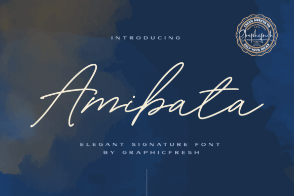 Amibata: A Sweet and Cursive Handwritten Font