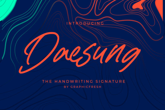 Daesung: A Cursive and Timeless Handwritten Font