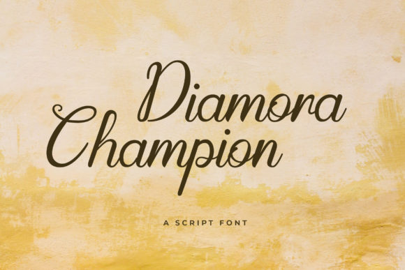 Diamora Champion: A Delicate Font for Elegant Craft Projects