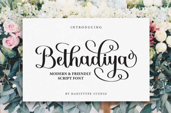 Discover the Charm of Bethadiya: A Versatile Script Handwritten Font