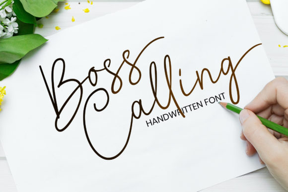 Discover the Elegance of Boss Calling Font