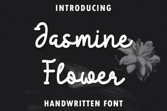 Elegant Jasmine Flower: A Delicate Script Handwritten Font