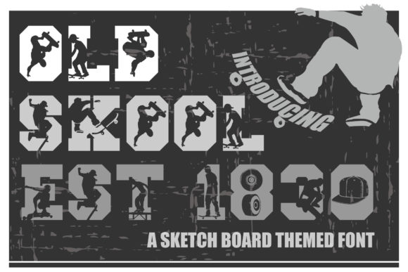 Elevate Your Digital Projects with the Old Skool Est.1830 Font