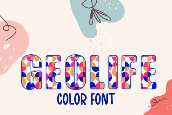 Geolife: A Retro Color Font for Editorial Personality