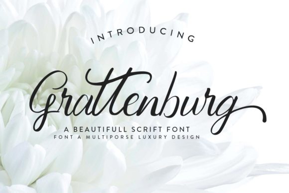 Grattenburg: The Timeless Script Font for Creative Product Design