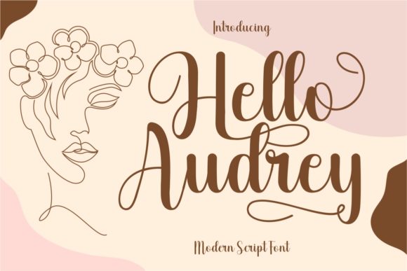 Hello Audrey: A Modern Script Handwritten Font for Designers