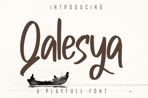 Introducing the Qalesya Font: A Crafters Elegant Handwritten Typeface
