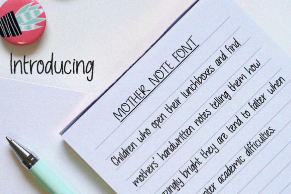 Mother Note: A Handwritten Script Font for Scroll-Stopping Marketing
