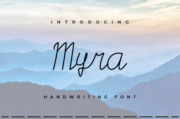 Myra: The Elegant Handwriting Font for Your Creative Projects