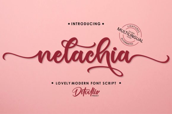 Nelachia: A Handwritten Font for Creative Branding