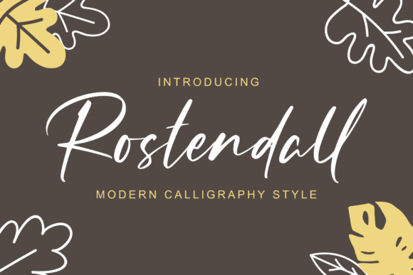 Rostendall: A Classic Handwritten Font for Editorial Elegance