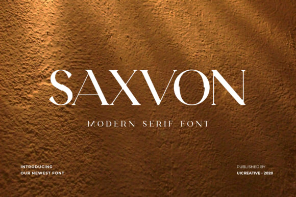 Saxvon: A Thin, Elegant Serif Font for Digital Branding