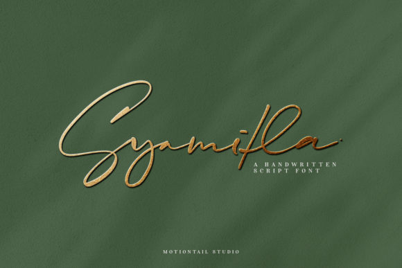 Syamitla: A Delicate Script Font for Modern Branding