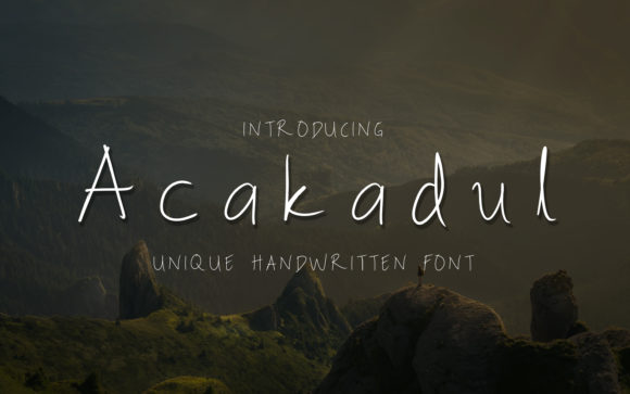 The Acakadul Font: A Designer's Guide to This Casual Script