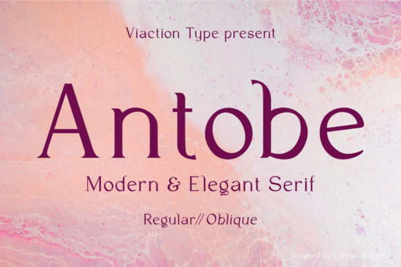 The Antobe Font for Modern Editorial Design